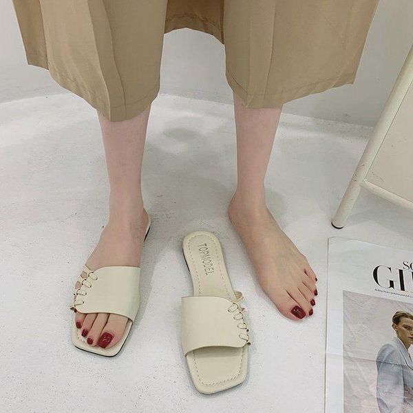 

sandals summer women shoes style fashion pu leather isurface female slippers solid woman slipper, Black