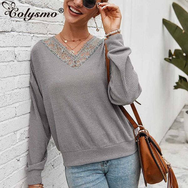 

colysmo spring women loose knit sweater v neck long sleeve sweaters jumper knitwear solid pullover female knitted shirt 210527, White;black