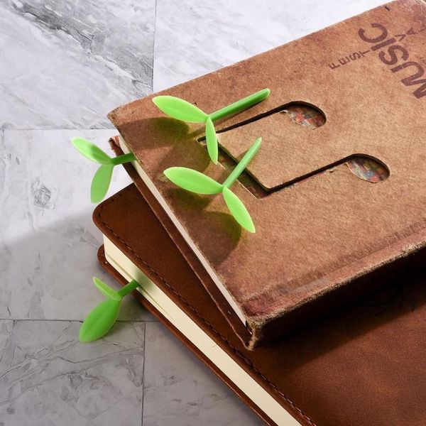 

bookmark 1pcs cute mini silicone small grass bud green student stationery u4k7