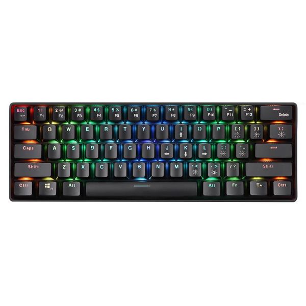 

keyboards 2.4g gaming mechanical 61keys backlit ergonomic wireless keyboard single light teclado mecÃ¡nico inalÃ¡mbrico keyboards#ru5
