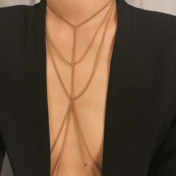 

uvintage net grid tassel harness body jewelry for women gold waistband body chain multilayer lingerie decor accessories p0811, Silver