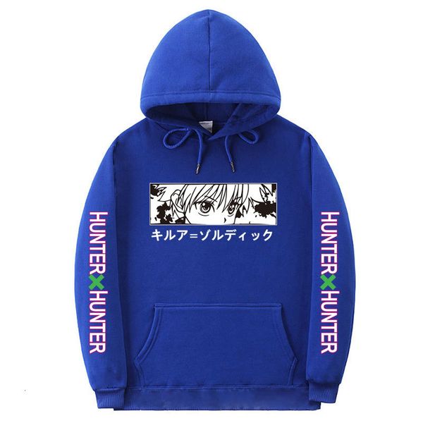 

2021 new japan anime x hunter hoodies killua leorio kurapika gon hisoka pullover hoodie streetswear sweatshirt men hooded 3tot, Black