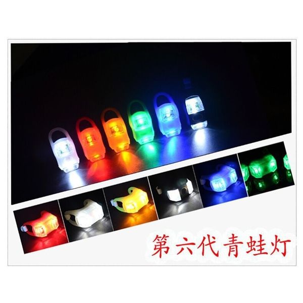 

silicone bicycle led double eye 6th generation frog lamp