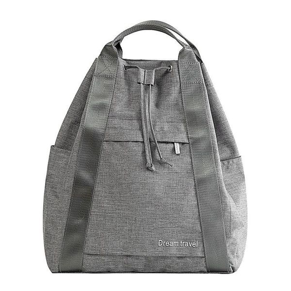 

backpack nylon geometric string travel waterproof sports simple style