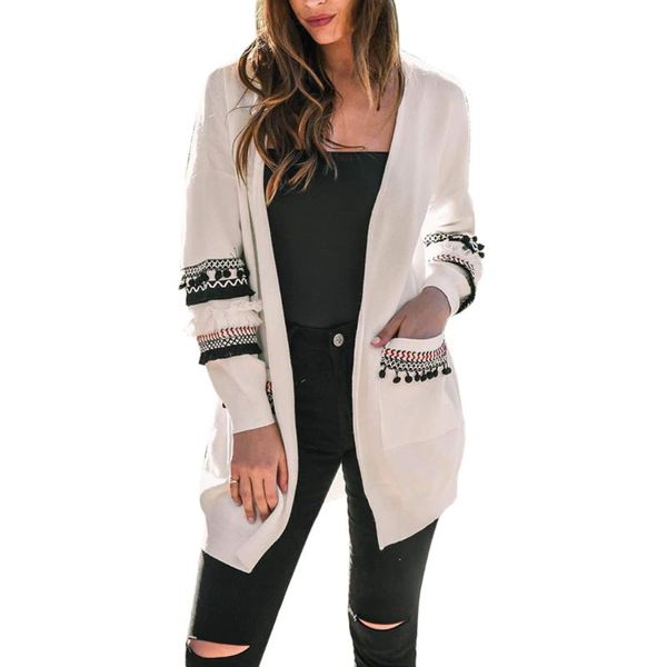 

women's trench coats fashion long sleeve cardiigan women pockets chunky knitted autumn oversize boho style open stitch ladiestrench str, Tan;black