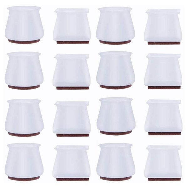 

chair covers 16pcs furniture table leg cover round and square prevents scratches non-slip