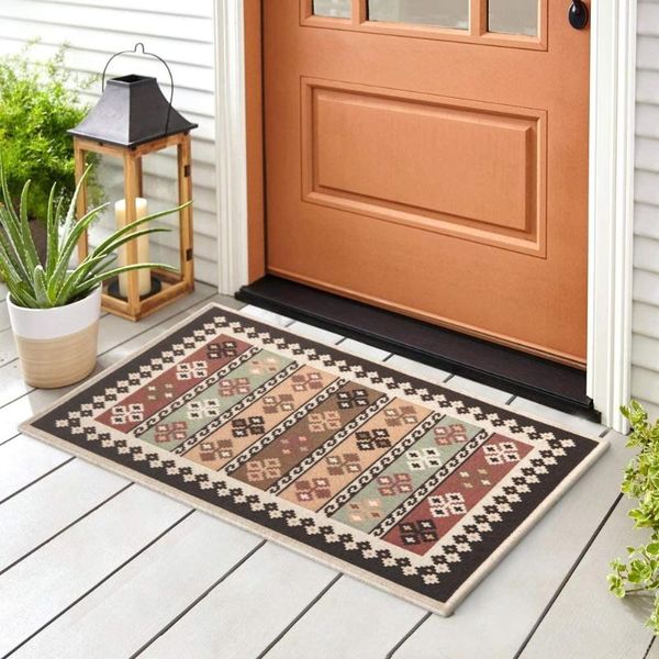 

carpets european style flowers jacquard carpet area rug for bedroom livingroom kitchen baths mat door anti-slip home decoration