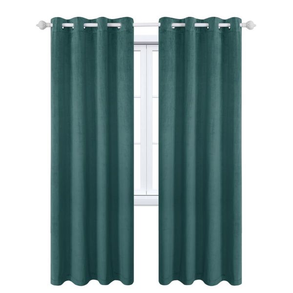

curtain & drapes 2021 modern blackout curtains for living room and bedroom extra thicker luxury finished solid color velvet home backdrops