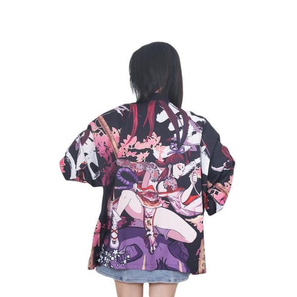 

ethnic clothing women's kimono cardigan japanese shirt haori obi yukata female beach summer for women cosplay blouse, Red