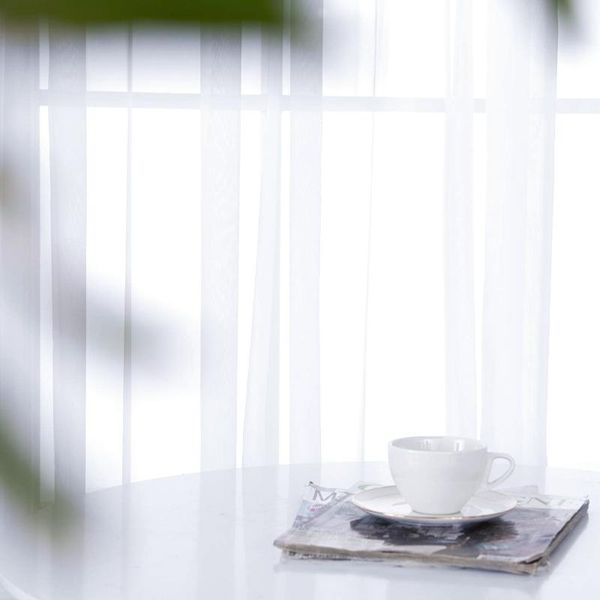 

curtain & drapes a white tulle curtains for living room decoration bedroom the kitchen finished window treatment