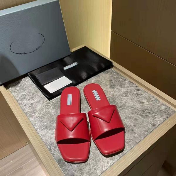 

slippers casual flip flop 2021 summer shoes early spring new triangle mueller shoes flat sandals women's shoes zly {category}, Black