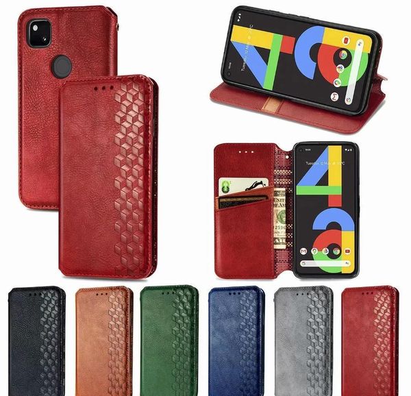 

magnetic leather case for google pixel 4a flip cover with card slot wallet case for pixel 4a abjbd tpmdz