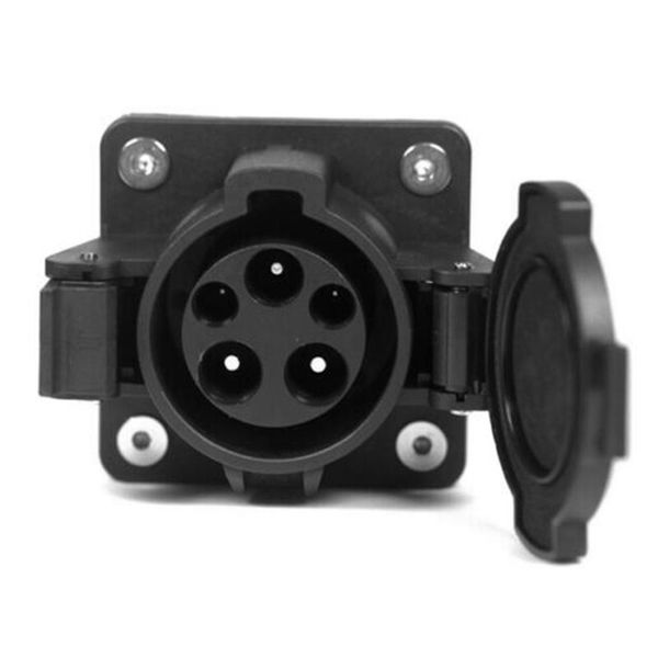 

smart power plugs j1772 electric vehicle car ev charging socket inlet type 1 charger connector ac 32 amp