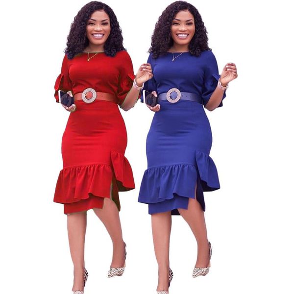 

ethnic clothing 2021 arrival african women spring and summer dress dresses for s-3xl, Red