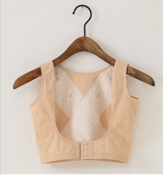 

new energy stone caffeine gathers secondary milk to adjust the body shaping thin upper support beauty salon special chest, Black;white