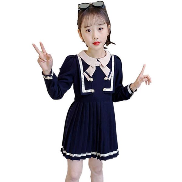 

girl dresses patchwork party for girls bow child spring autumn school clothes 6 8 10 12 14 210528, Red;yellow