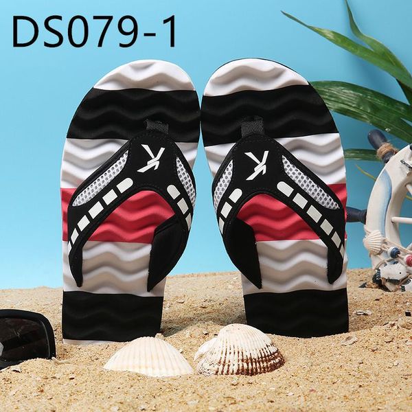 

slippers summer flip-flops personality outdoor beach trend korean version of anti-skid ds079, Black
