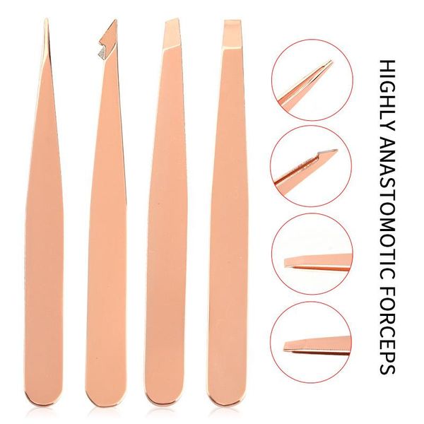 

eyebrow tools & stencils 1pc multi-function eyelash curler trimmer universal hair eyebrows trimming tweezers for men women stainless steel t