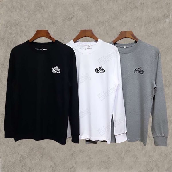

men's hoodies limited edition patagonia snow mountain 1973ins bottom long sleeve men and women sweatshirts hoodie, Black