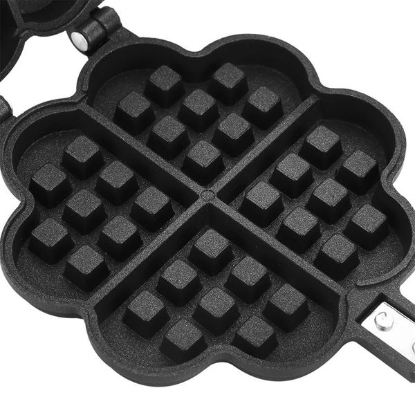 

baking moulds heart shape household kitchen gas non-stick waffle maker pan mould mold press plate tool