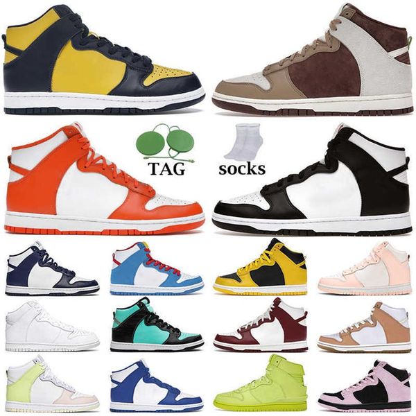 

men women high casual shoes panda game royal dark sulfur russet crimson tint lemon twist active fuchsia light chocolate trainers mensa42, Black