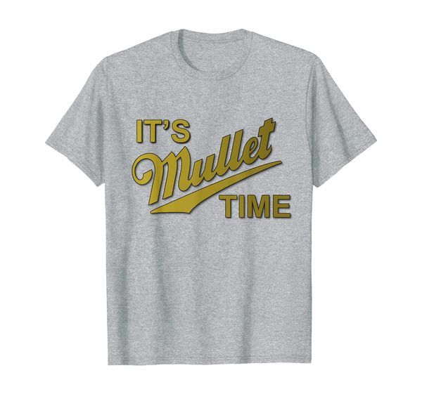 

mullets business in the front party in the back t-shirt, White;black