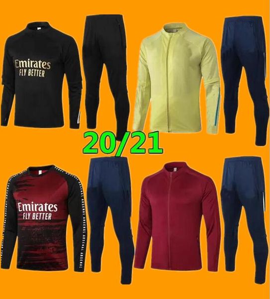 

2020 2021 tierney pepe survetement jacket training suit soccer tracksuits ceballos henry pepe tracksuit football jacket tracksuit set, Black;yellow