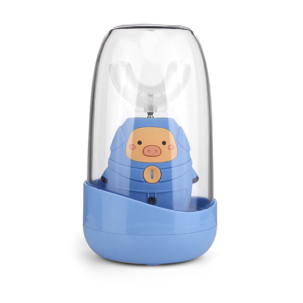 

smart electric toothbrush et-uc33-pig 360Â° u-shaped children sonic cartoon pattern usb charger silicone uv sterilization kids brush