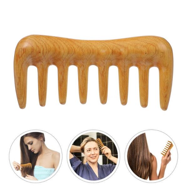 

hair brushes practical comb hairdressing massaging wooden, Silver