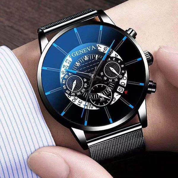 

wristwatches 2021 selling products for drop fashion men quartz watches calendar luxury stainless steel relogio masculino montre, Slivery;brown
