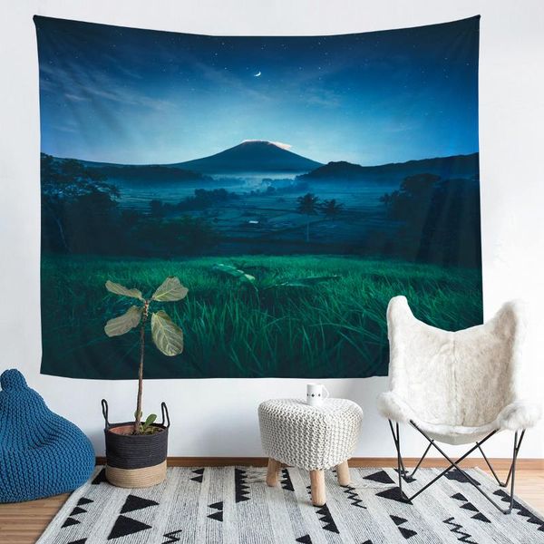 

tapestries scenery printed living room decoration wall hanging tapestry yoga mat rug home decor art