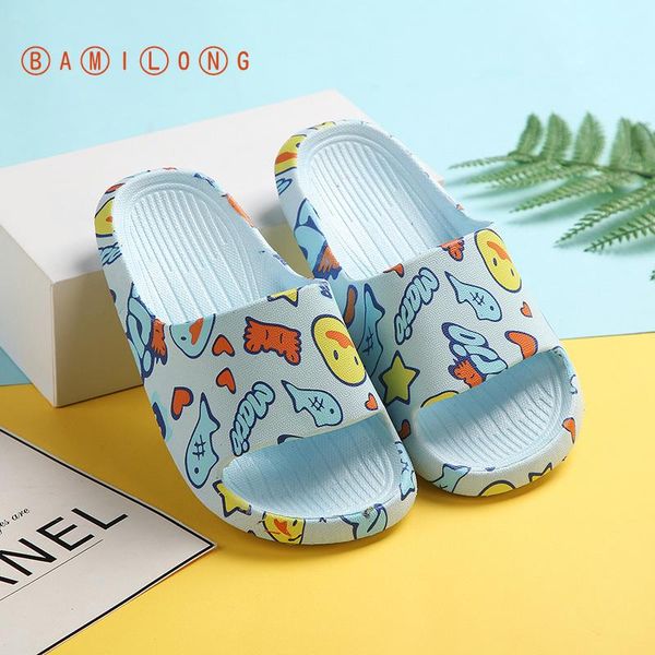 

slipper summer kids beach shoes toddler cartoon slippers candy color non-slip girls sandals soft bottom baby bathroom flip flop b165, Black;grey