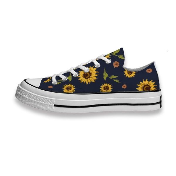 

custom printed shoes black white sunflower sneakers low mens womens skateboard sport footwear diy trainers canvas casual shoe kcqm hjzq