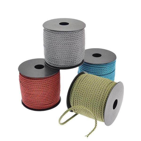 

outdoor gadgets 2021 50m reflective paracord 4mm 7 strand camping rope parachute cord lanyard tent multifunction accessorie