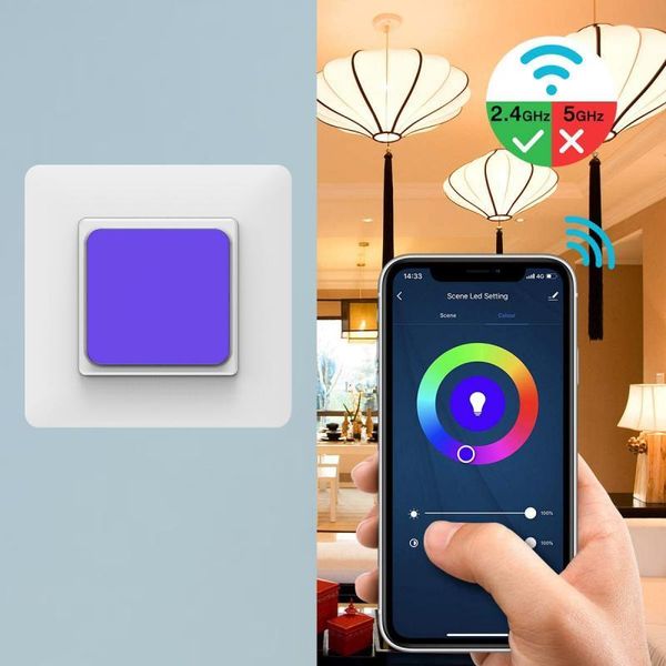 

smart home control 10a wifi rgb switch led scene light wireless app intelligent voice family intelligence system