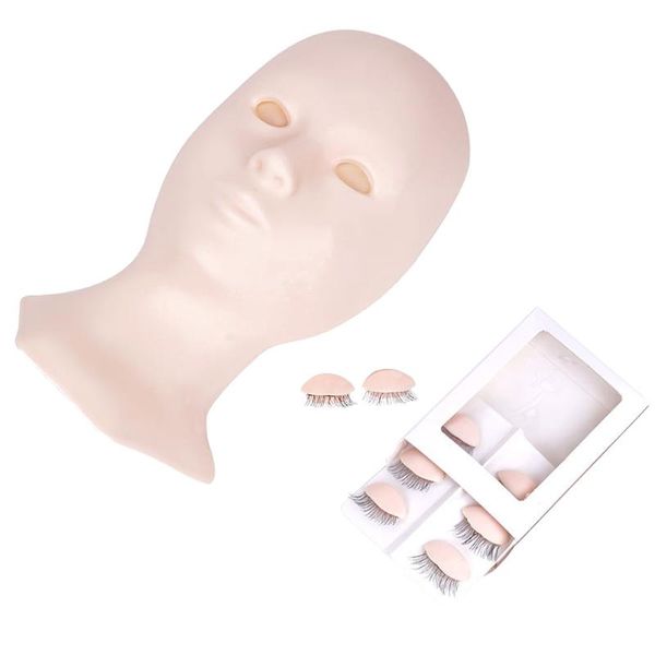

false eyelashes 1 set of detachable model head display mold grafting eyelash
