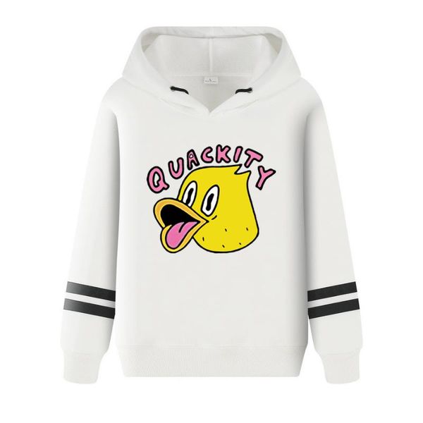 

men's hoodies & sweatshirts quackity merch springhoodie sweatshirt fans harajuku hip hop clothing, Black
