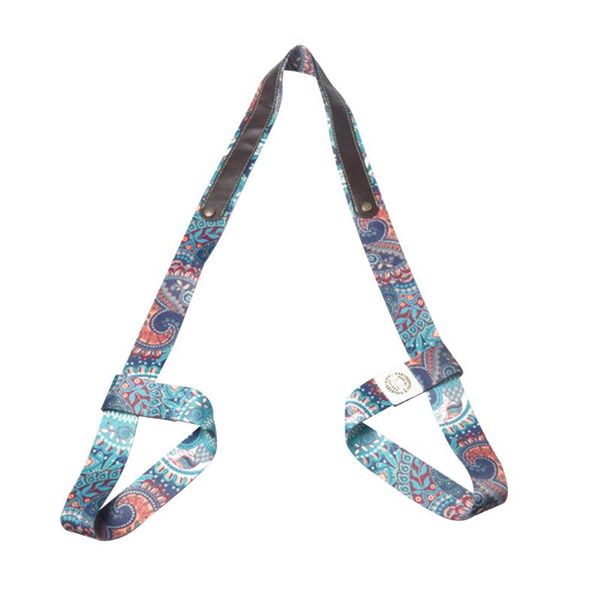 

adjustable sports belt exercise fitness yoga mat strap multifunctional carry printed waist leg stretch gym sling shoulder