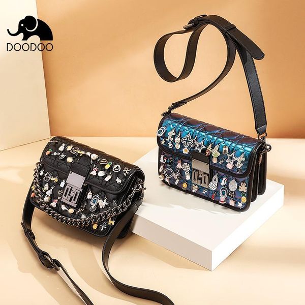 

evening bags one shoulder women's bag made of cow leather in the first layer