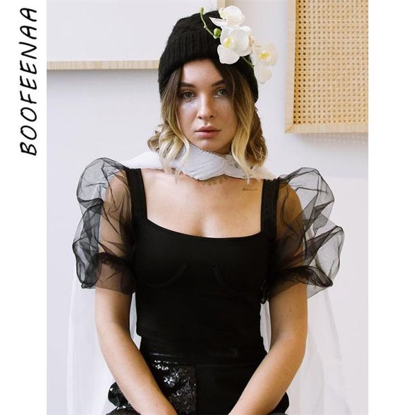 

women's jumpsuits & rompers boofeenaa vintage black bodysuit women mesh spliced short sleeve square neck womens and blouses party, Black;white