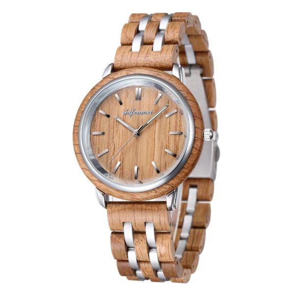 

wristwatches shifenmei mens watches luxury quartz wristwatch fashion wooden clocks gifts for valentine's day relogio de casal, Slivery;brown