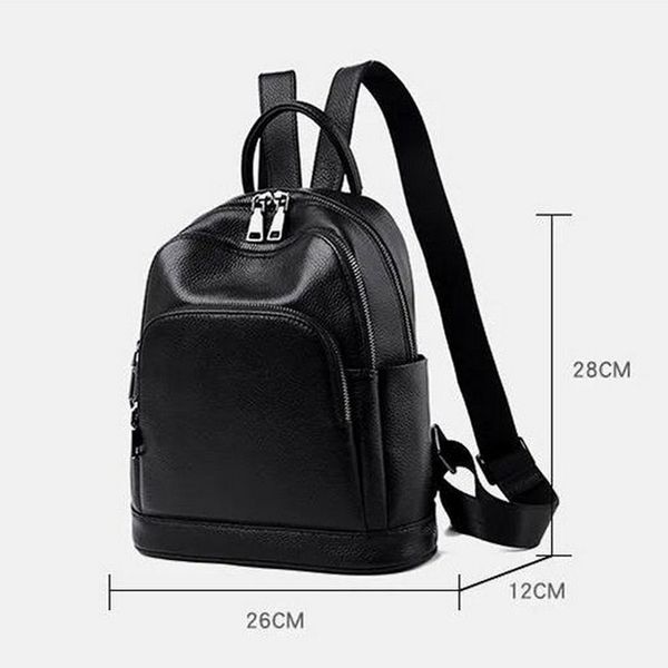 

2020 womens leather backpack female black small trend wild waterproof pu back pack women bags fashion new
