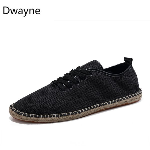 

new national wind mens shoes handmade linen shoes wild casual shoes summer breathable fisherman hemp mens flats uik90, Black;white