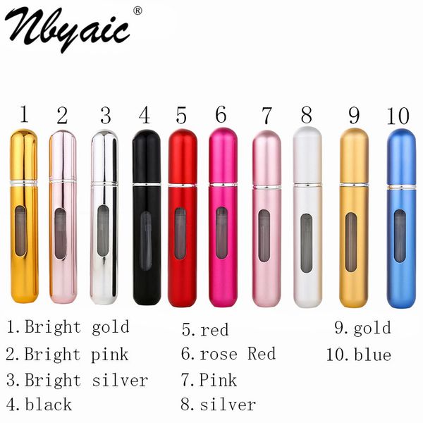 

nbyaic 100pcs perfume, bottled, traveling, 8ml,portable, bottled, perfumed spray, bottled, multicolored empty bottle