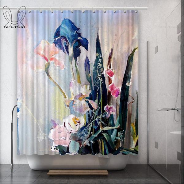 

flower retro pond lotus lavender hododendron garden violet shower curtains for bathroom