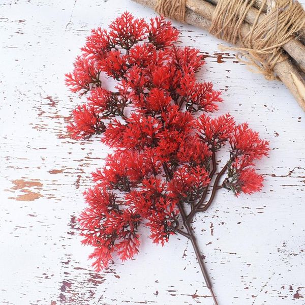 

decorative flowers & wreaths 1pcs plasic artificial plant fake leaves non-toxic tasteless for courtyard school homehold wedding decoration