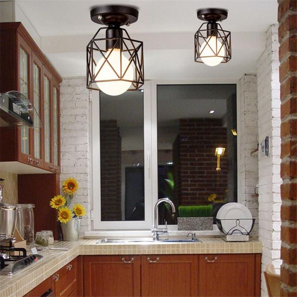 

modern nordic black wrought iron e27 led ceiling lamps for kitchen living room bedroom study balcony restaurant cafe l