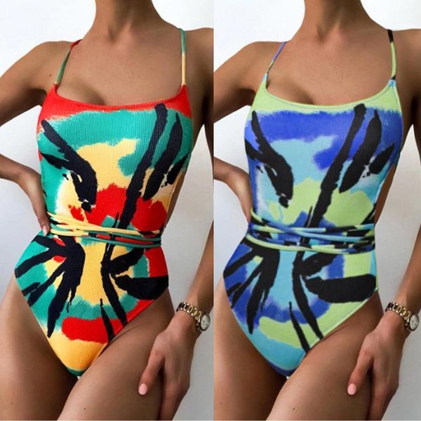 

women's swimwear 2021 print one piece swimsuit women high cut swimming suit female monokini bodysuit beach bathing swim, White;black