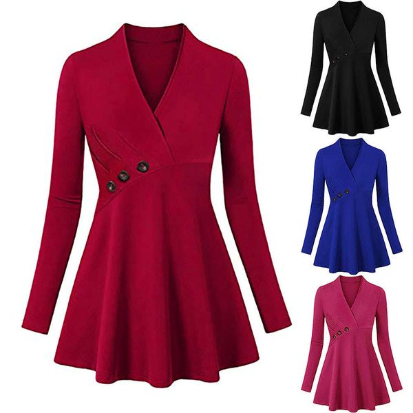 

autumn and winter women's solid large button long sleeve dress coat, Black;gray