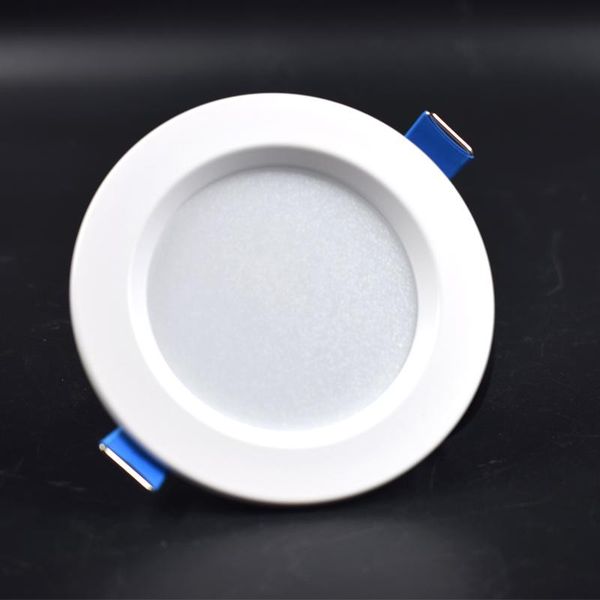 

round led downlight 5w recessed down lamp three color light changeable 85265v led bulb bedroom kitchen indoor spot lighting